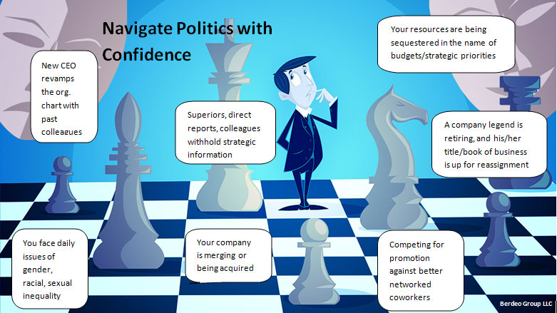 Navigate politics with confidence