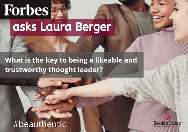 What is the key to being a likeable and trustworthy thought leader?